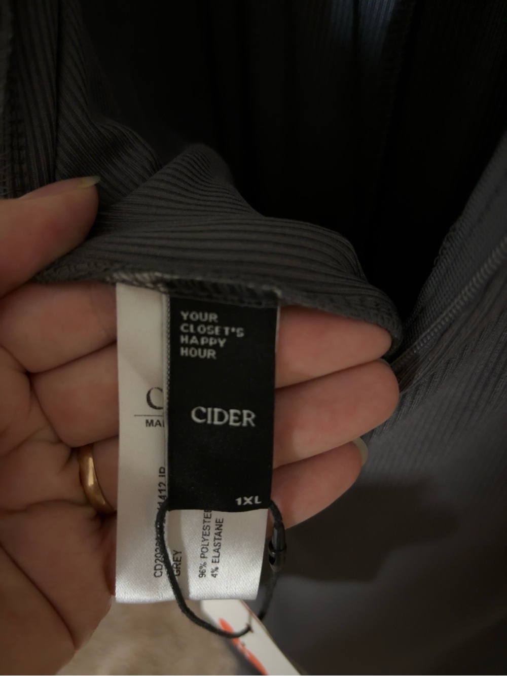 Cider Sleeveless Wide-Leg Jumpsuit in Charcoal Gray - Picture 9 of 10